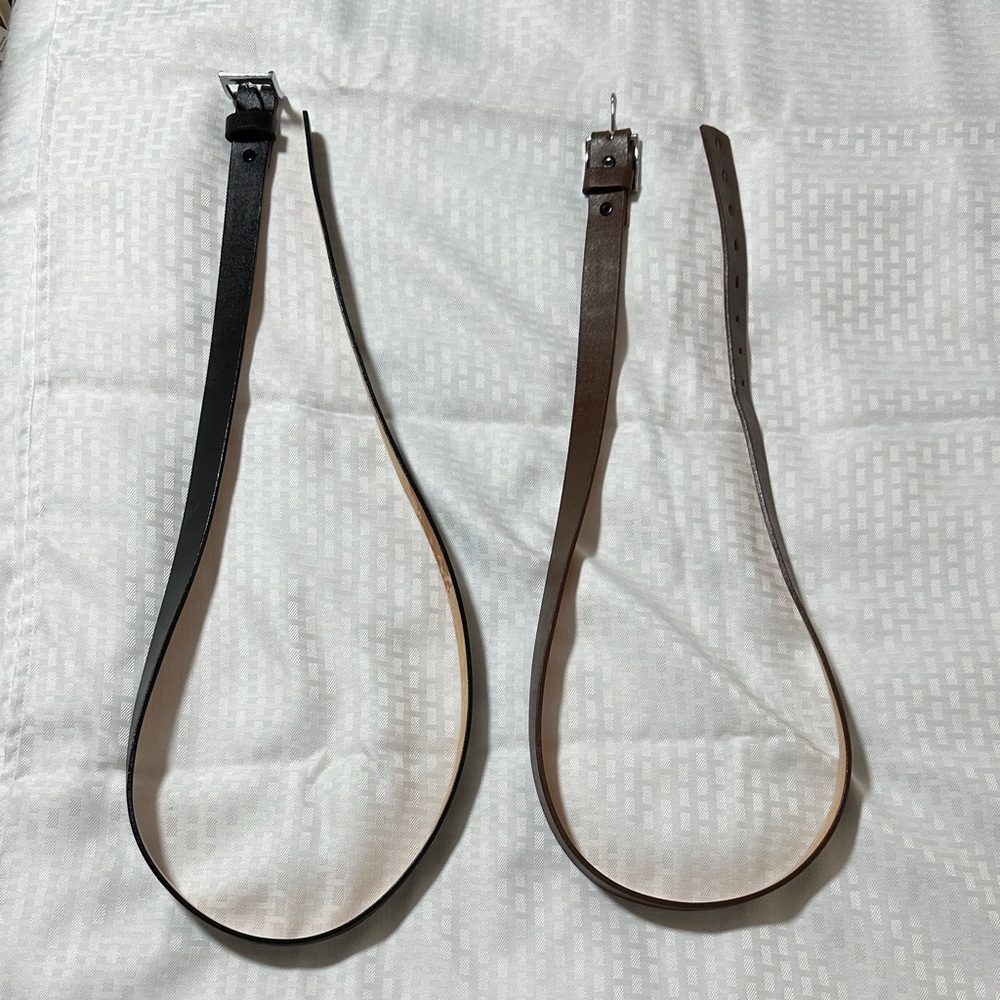 Black and Brown Leather Belts